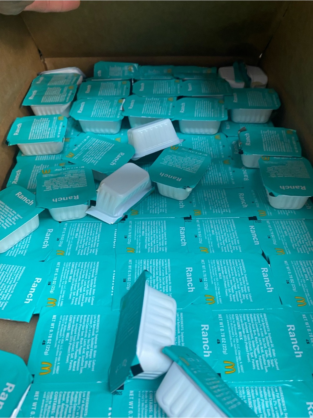 McDonald’s Creamy Ranch Dipping Sauce (Lot Of 100)